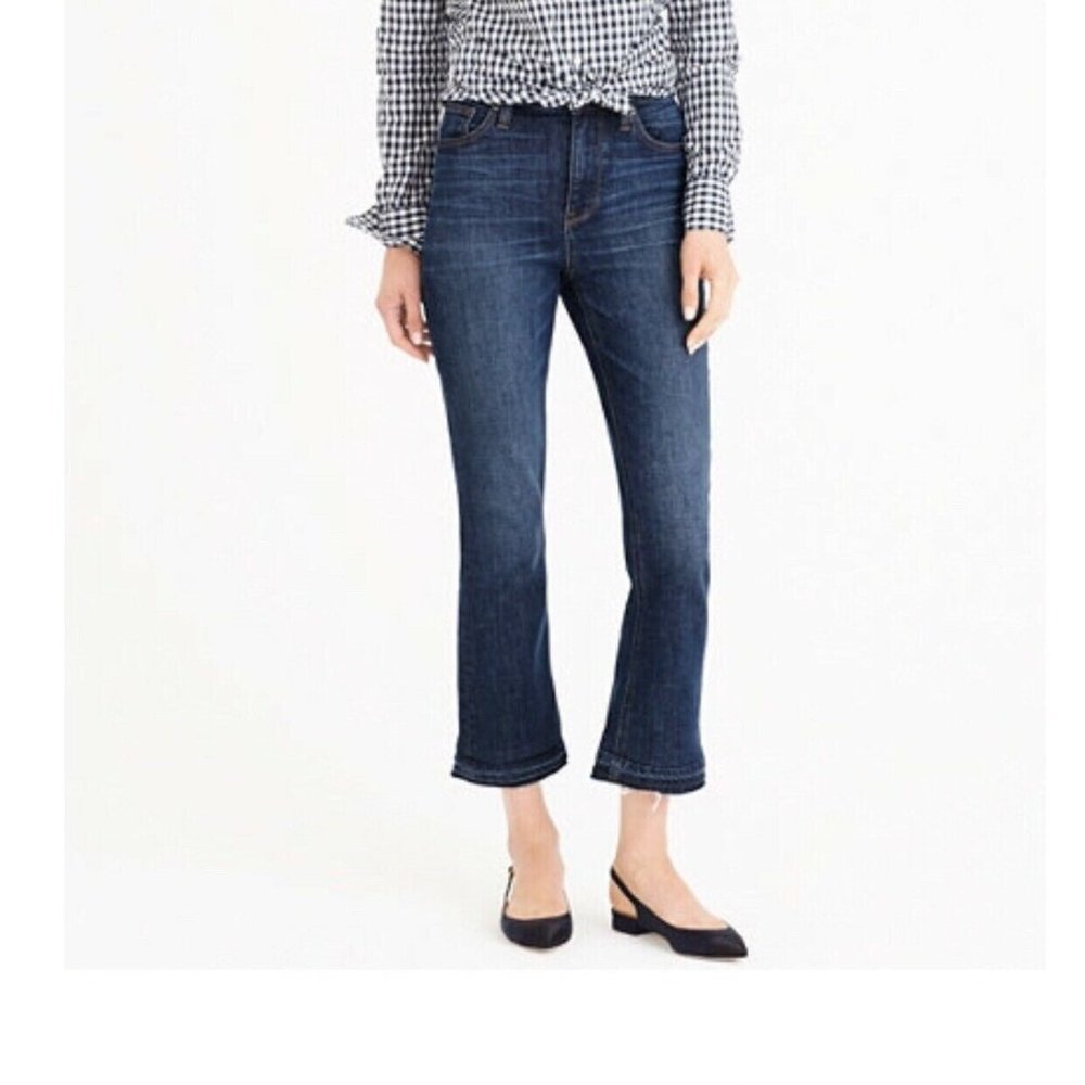 J CREW Billie Demi-Boot Crop Jean Sz 25